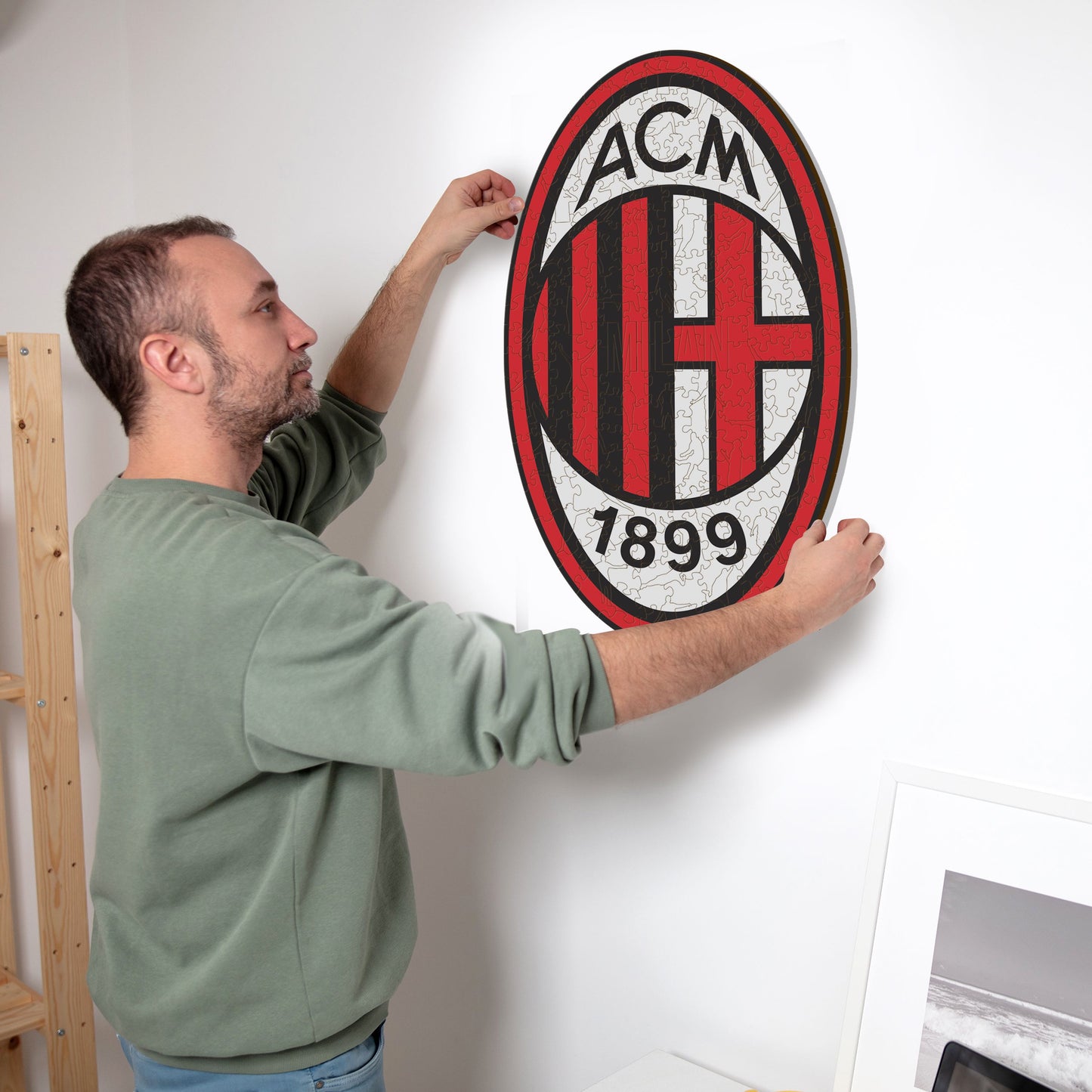 Voetbalpuzzel - AC Milan Logo