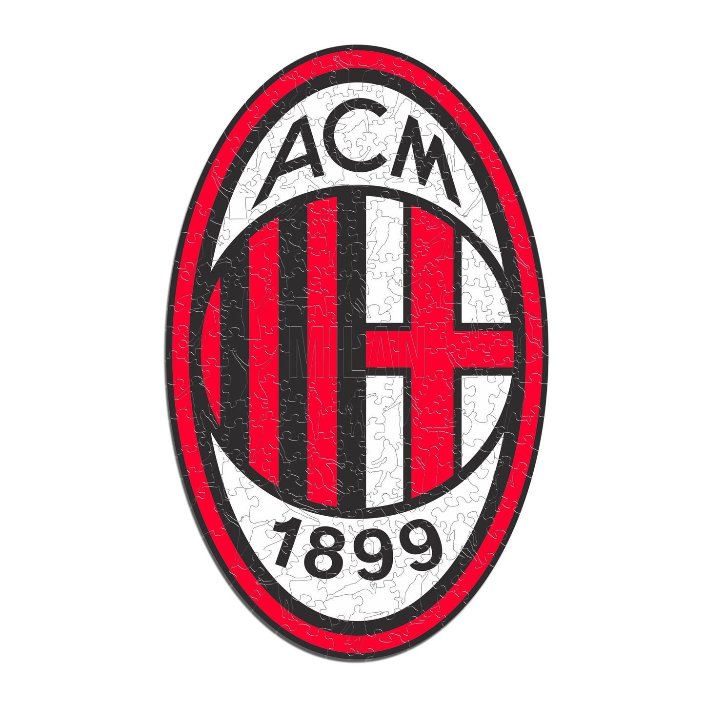 Voetbalpuzzel - AC Milan Logo