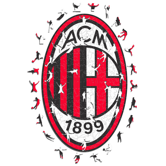 Voetbalpuzzel - AC Milan Logo