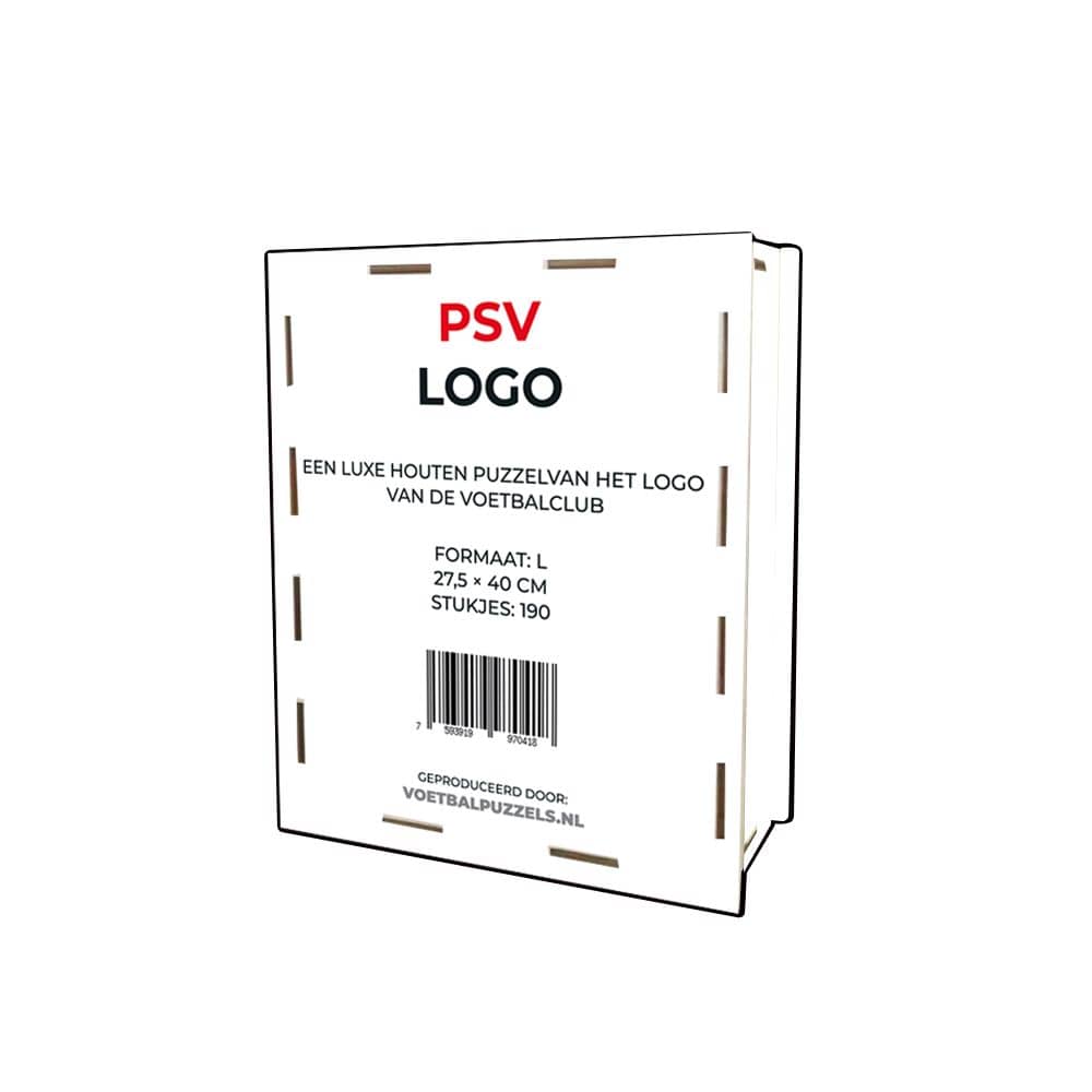 PSV voetbalpuzzel doosje achterkant