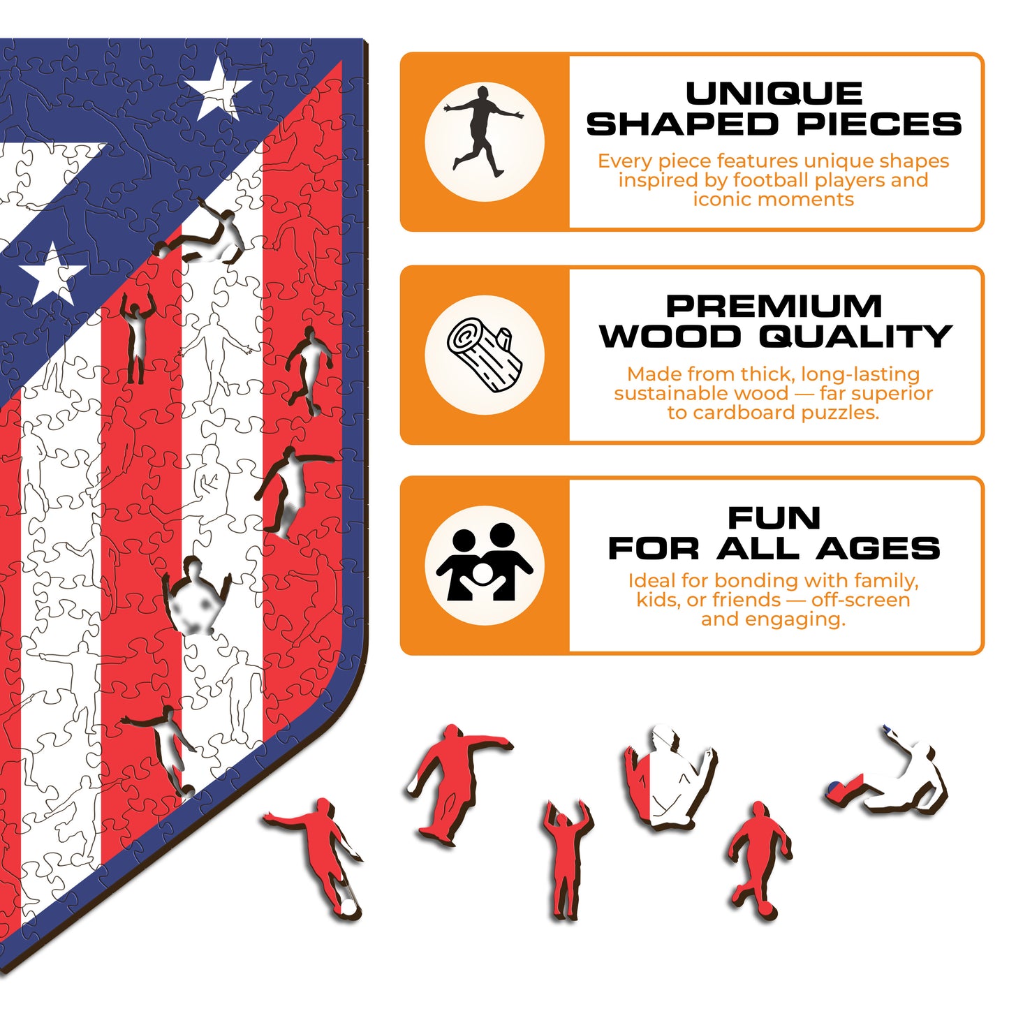 Voetbalpuzzel - Atletico Madrid Logo