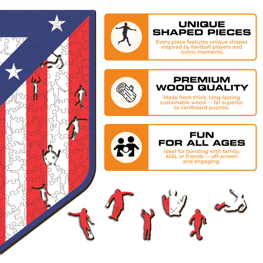 Voetbalpuzzel - Atletico Madrid Logo