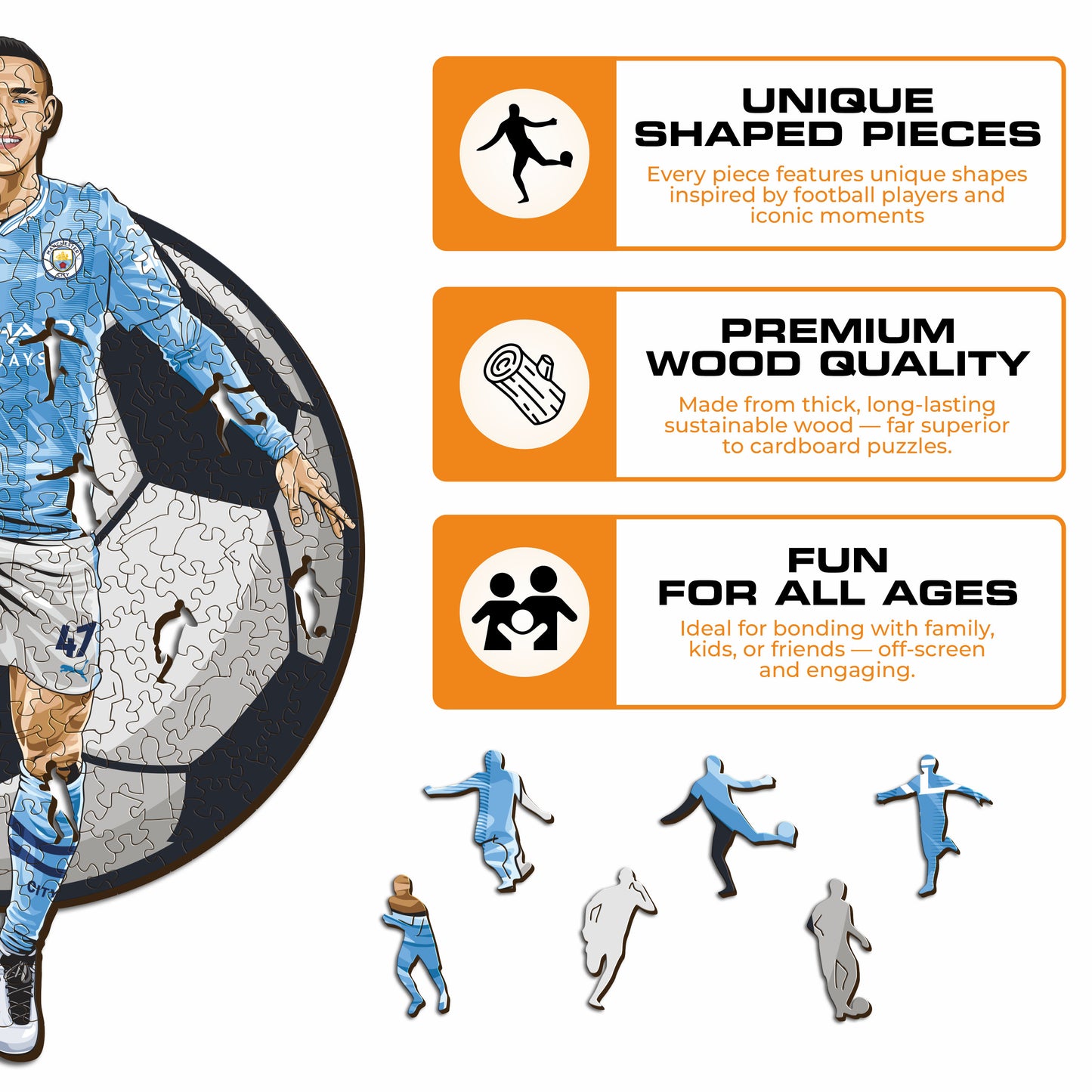 Voetbalpuzzel - Voetbalspeler - Phil Foden